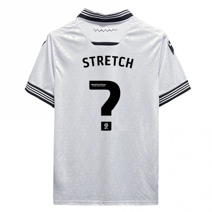 Kinder Fußball Logan Stretch #0 Weiß Auswärtstrikot Trikot 2023/24 T-Shirt Luxemburg