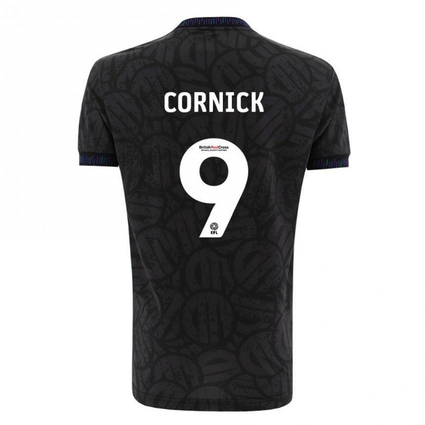 Kinder Fußball Harry Cornick #9 Schwarz Auswärtstrikot Trikot 2023/24 T-Shirt Luxemburg