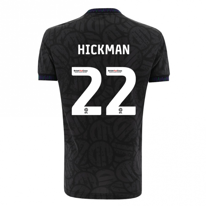 Kinder Fußball Taylor Gardner-Hickman #22 Schwarz Auswärtstrikot Trikot 2023/24 T-Shirt Luxemburg