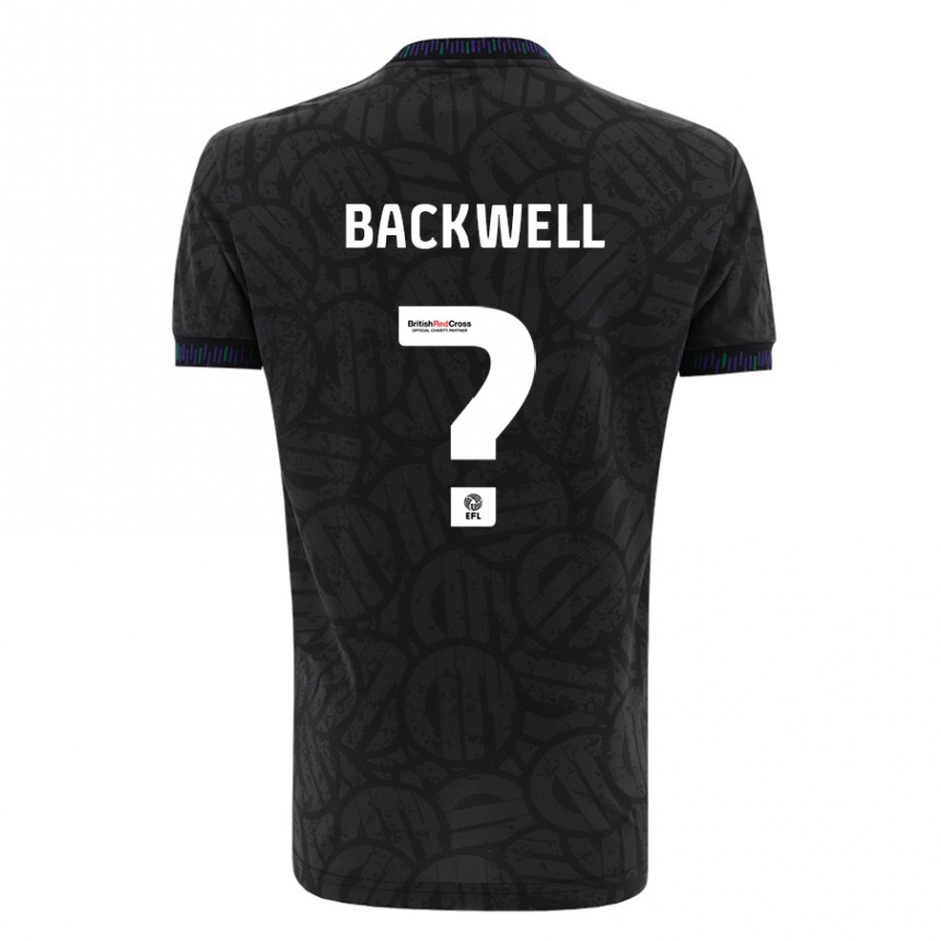 Kinder Fußball Tommy Backwell #0 Schwarz Auswärtstrikot Trikot 2023/24 T-Shirt Luxemburg