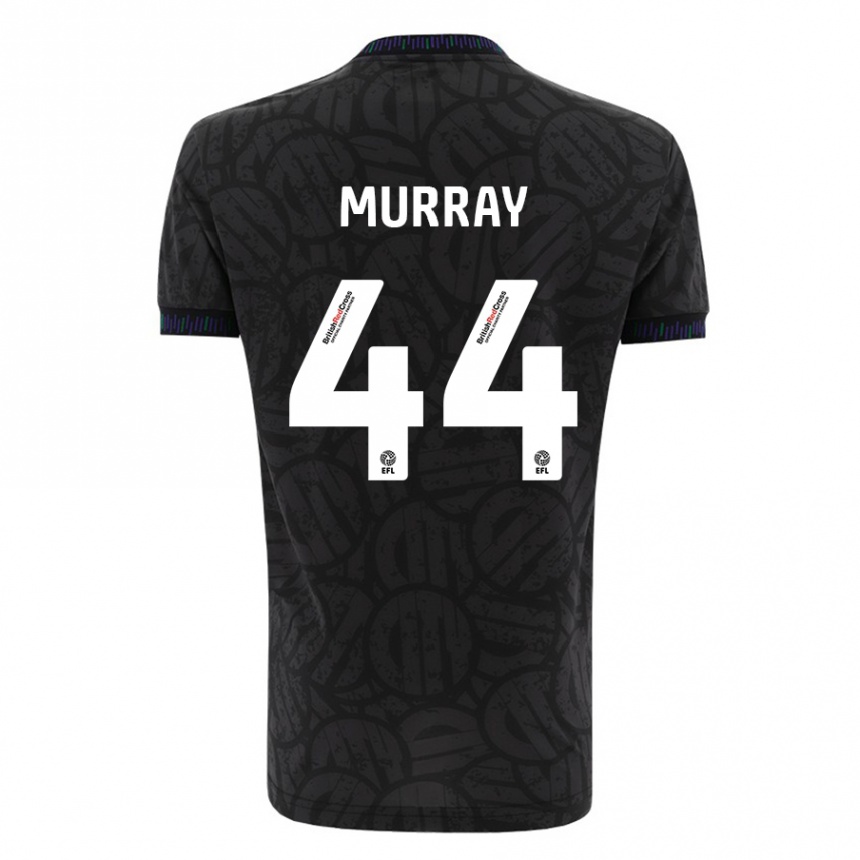 Kinder Fußball Satara Murray #44 Schwarz Auswärtstrikot Trikot 2023/24 T-Shirt Luxemburg