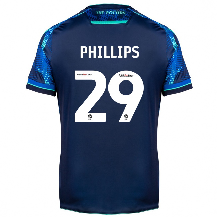 Kinder Fußball D'margio Wright-Phillips #29 Marine Auswärtstrikot Trikot 2023/24 T-Shirt Luxemburg