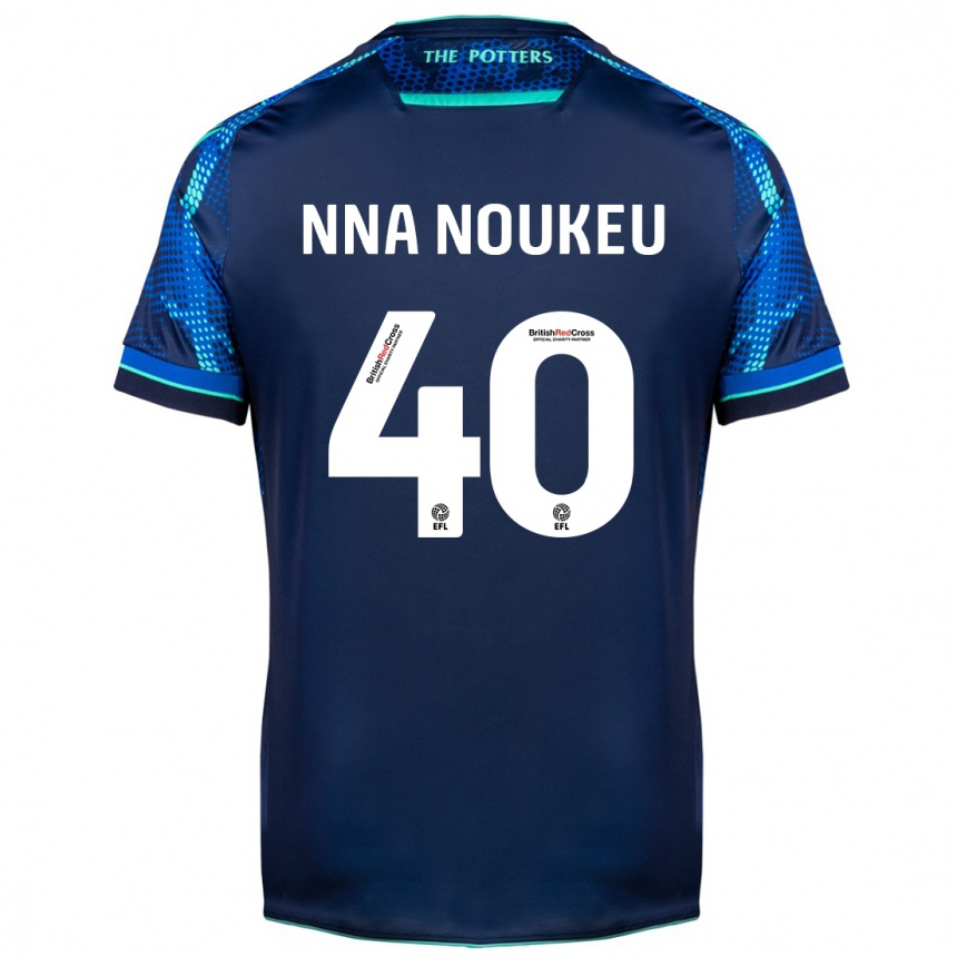 Kinder Fußball Blondy Nna Noukeu #40 Marine Auswärtstrikot Trikot 2023/24 T-Shirt Luxemburg