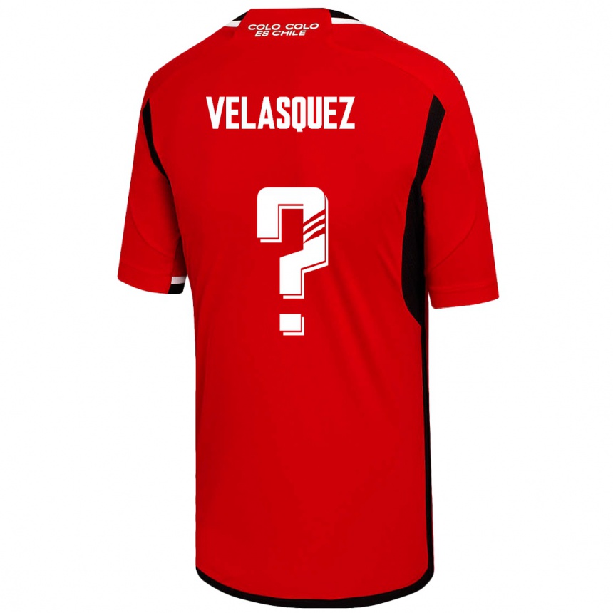 Kinder Fußball Milovan Velásquez #0 Rot Auswärtstrikot Trikot 2023/24 T-Shirt Luxemburg