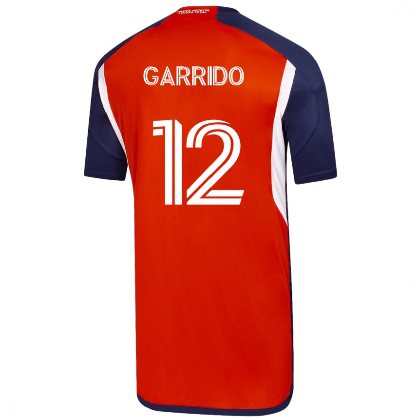 Kinder Fußball Pedro Garrido #12 Weiß Auswärtstrikot Trikot 2023/24 T-Shirt Luxemburg