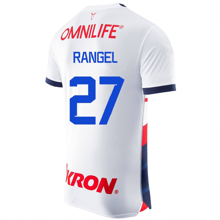 Kinder Fußball José Rangel #27 Weiß Auswärtstrikot Trikot 2023/24 T-Shirt Luxemburg