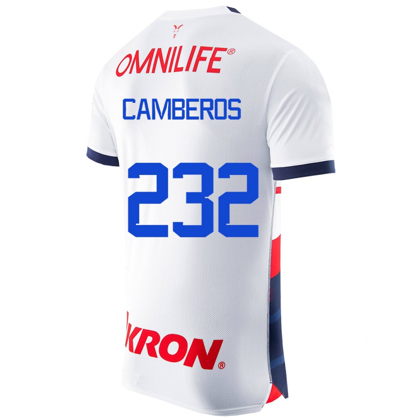 Kinder Fußball Hugo Camberos #232 Weiß Auswärtstrikot Trikot 2023/24 T-Shirt Luxemburg