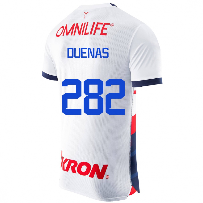 Kinder Fußball Omar Dueñas #282 Weiß Auswärtstrikot Trikot 2023/24 T-Shirt Luxemburg
