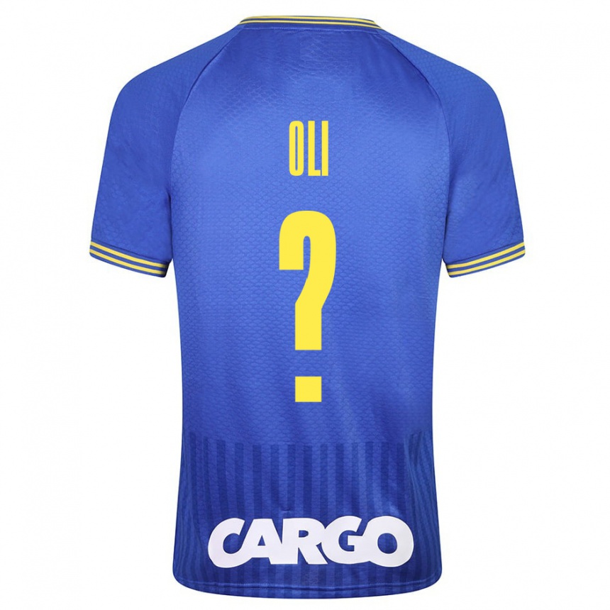 Kinder Fußball Ido Oli #0 Blau Auswärtstrikot Trikot 2023/24 T-Shirt Luxemburg
