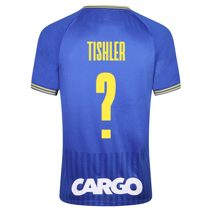 Kinder Fußball Daniel Tishler #0 Blau Auswärtstrikot Trikot 2023/24 T-Shirt Luxemburg