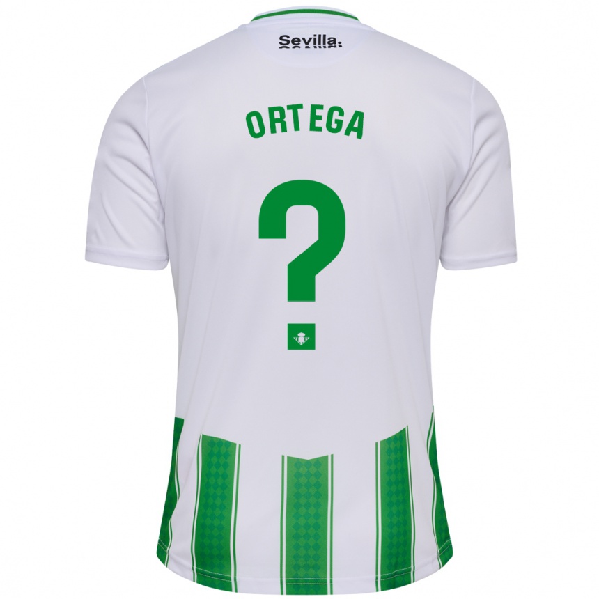 Herren Fußball José Ortega #0 Weiß Heimtrikot Trikot 2023/24 T-Shirt Luxemburg