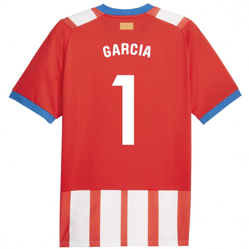 Herren Fußball Lucas García #1 Rot-Weiss Heimtrikot Trikot 2023/24 T-Shirt Luxemburg