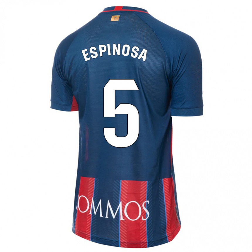 Herren Fußball Diego Espinosa #5 Marine Heimtrikot Trikot 2023/24 T-Shirt Luxemburg