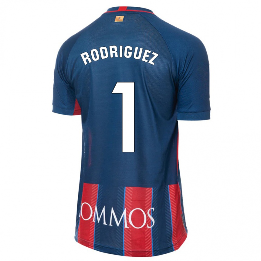 Herren Fußball Nuria Rodríguez #1 Marine Heimtrikot Trikot 2023/24 T-Shirt Luxemburg