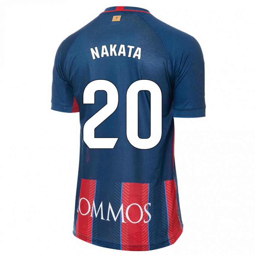 Herren Fußball Yuki Nakata #20 Marine Heimtrikot Trikot 2023/24 T-Shirt Luxemburg