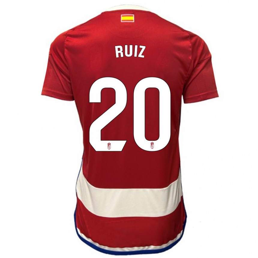 Herren Fußball Sergio Ruiz #20 Rot Heimtrikot Trikot 2023/24 T-Shirt Luxemburg