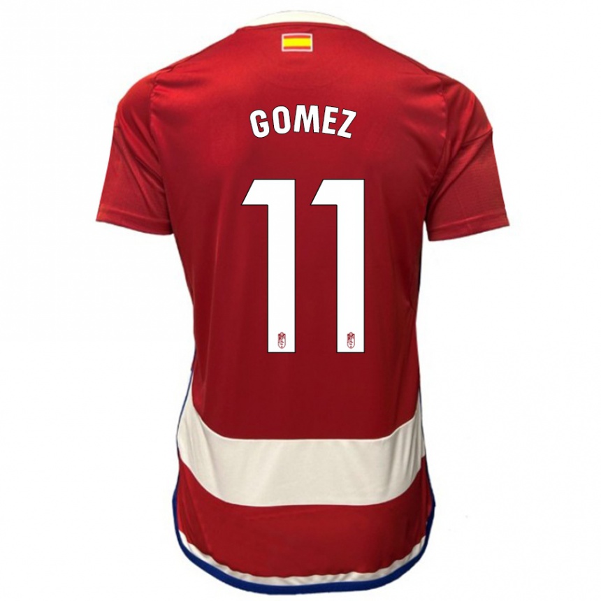 Herren Fußball Andrea Gómez #11 Rot Heimtrikot Trikot 2023/24 T-Shirt Luxemburg