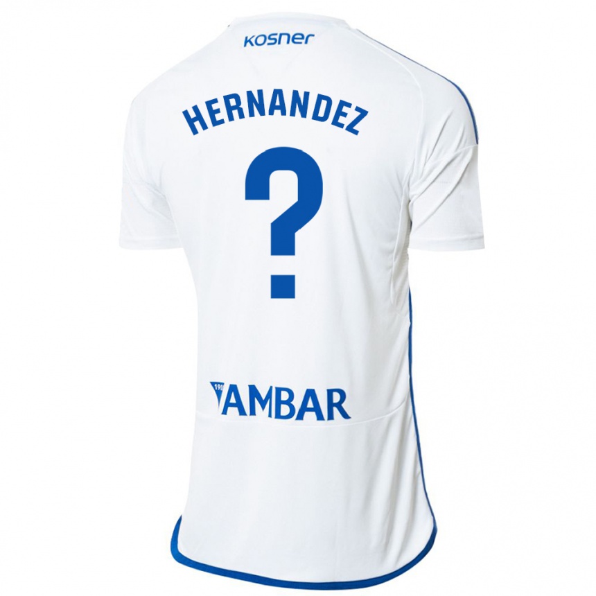 Herren Fußball Diego Hernández #0 Weiß Heimtrikot Trikot 2023/24 T-Shirt Luxemburg
