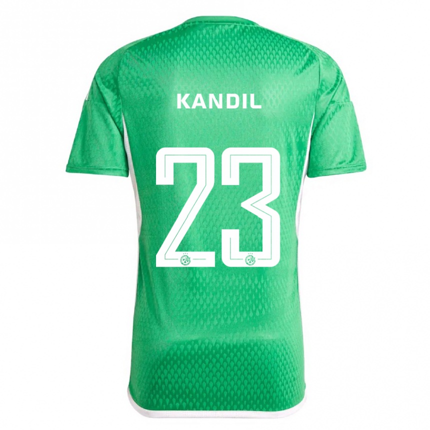 Herren Fußball Maor Kandil #23 Weiß Blau Heimtrikot Trikot 2023/24 T-Shirt Luxemburg