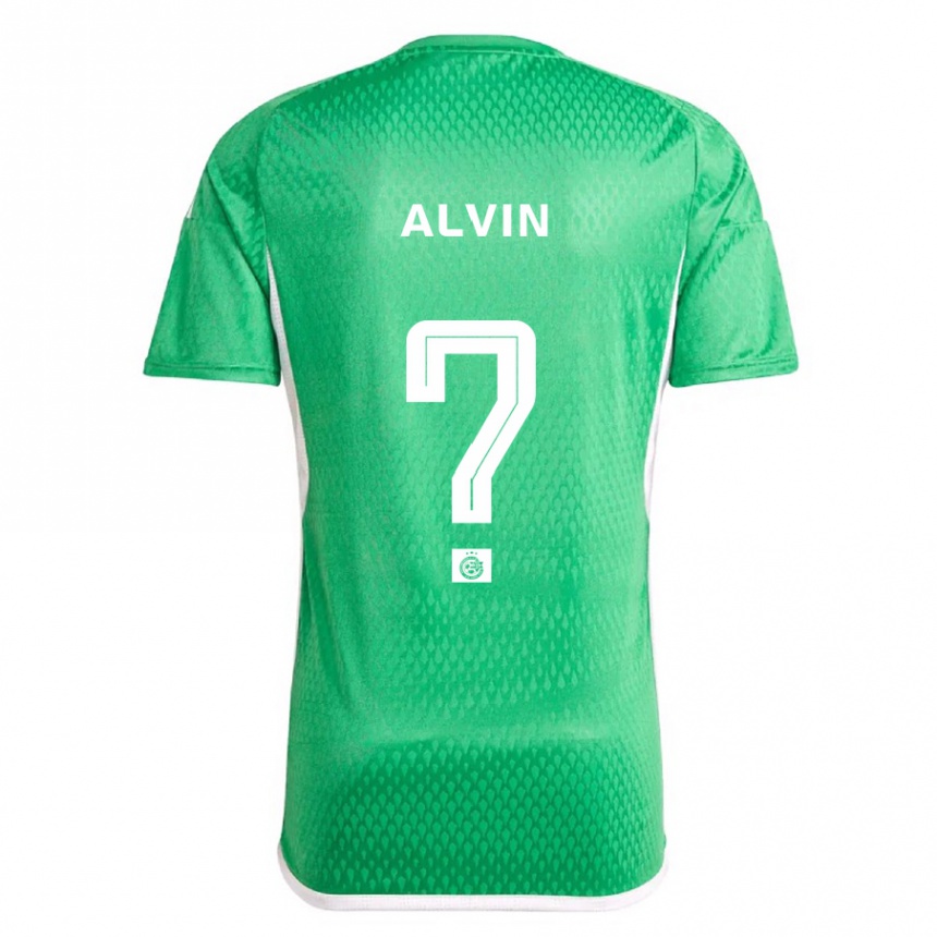 Herren Fußball Glenn Alvin #0 Weiß Blau Heimtrikot Trikot 2023/24 T-Shirt Luxemburg