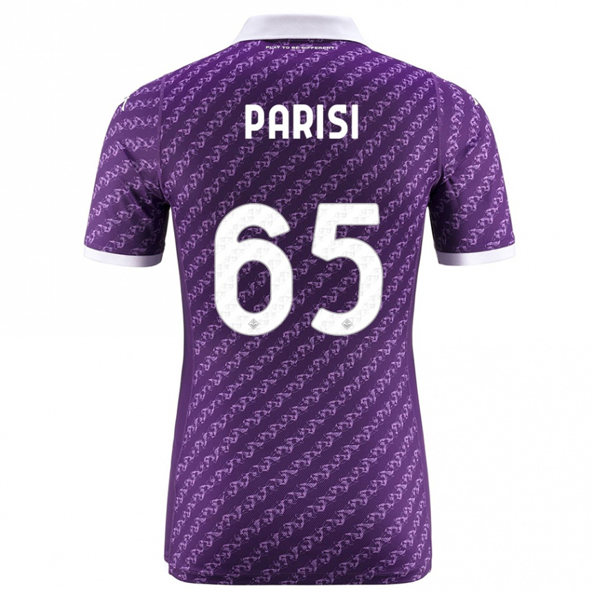 Herren Fußball Fabiano Parisi #65 Violett Heimtrikot Trikot 2023/24 T-Shirt Luxemburg