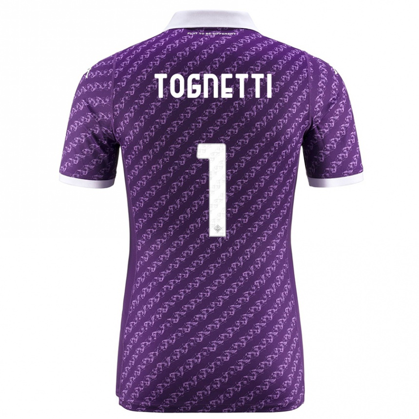 Herren Fußball Laerte Tognetti #1 Violett Heimtrikot Trikot 2023/24 T-Shirt Luxemburg