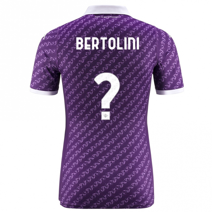 Herren Fußball Gabriele Bertolini #0 Violett Heimtrikot Trikot 2023/24 T-Shirt Luxemburg