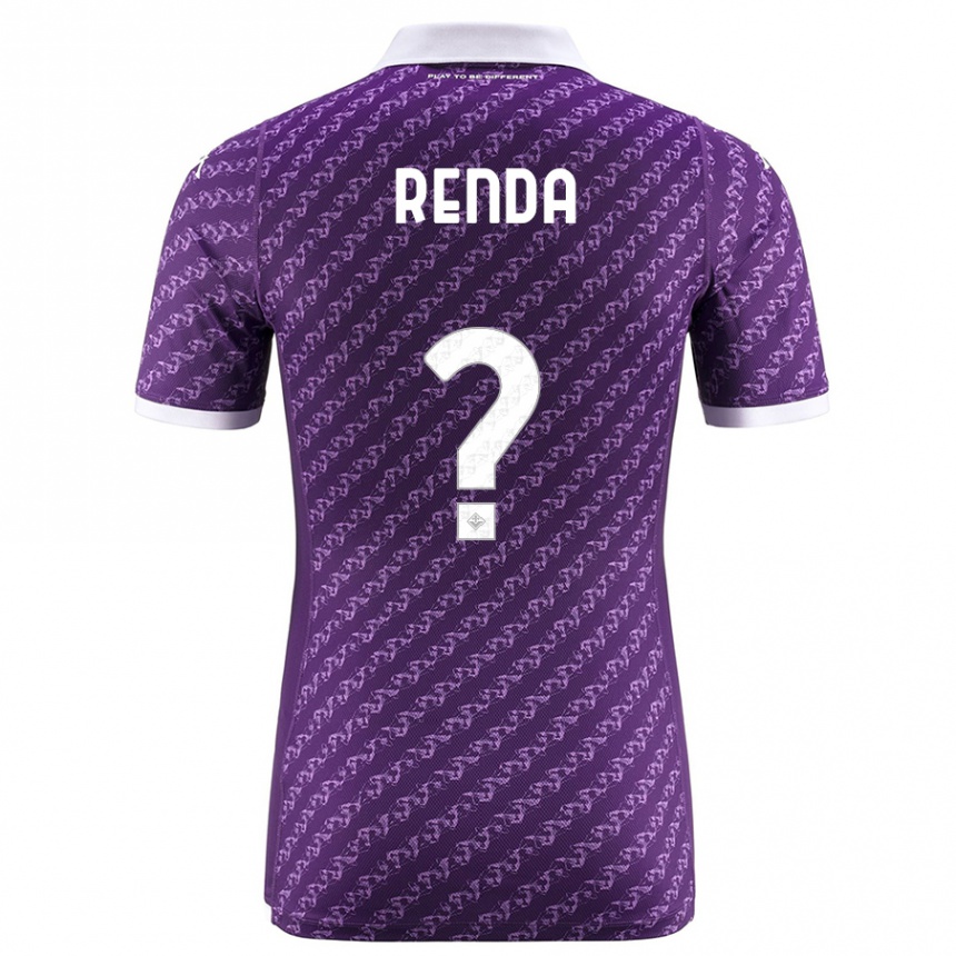 Herren Fußball Thomas Renda #0 Violett Heimtrikot Trikot 2023/24 T-Shirt Luxemburg