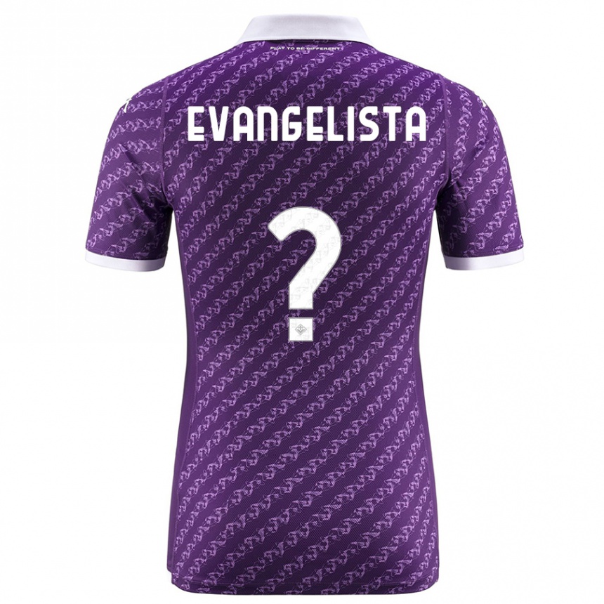 Herren Fußball Carlo Evangelista #0 Violett Heimtrikot Trikot 2023/24 T-Shirt Luxemburg