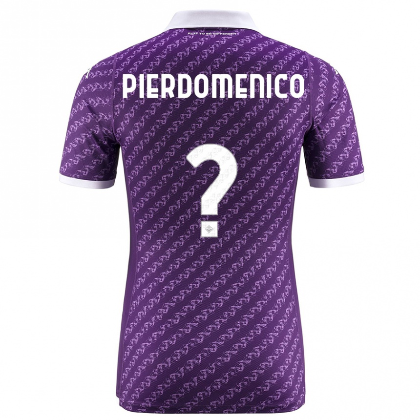 Herren Fußball Jacopo Di Pierdomenico #0 Violett Heimtrikot Trikot 2023/24 T-Shirt Luxemburg