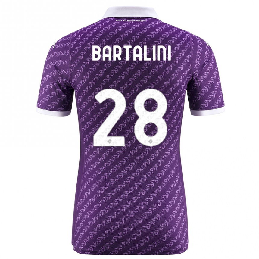 Herren Fußball Viola Bartalini #28 Violett Heimtrikot Trikot 2023/24 T-Shirt Luxemburg