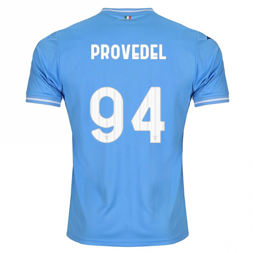 Herren Fußball Ivan Provedel #94 Blau Heimtrikot Trikot 2023/24 T-Shirt Luxemburg