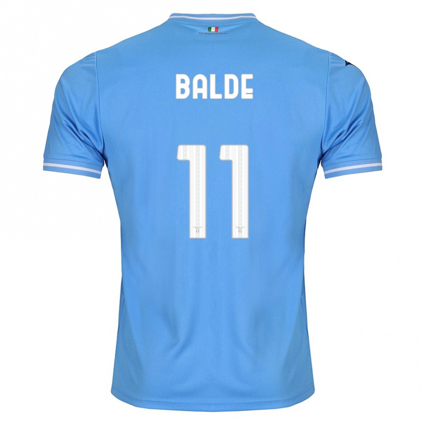 Herren Fußball Mahamadou Balde #11 Blau Heimtrikot Trikot 2023/24 T-Shirt Luxemburg