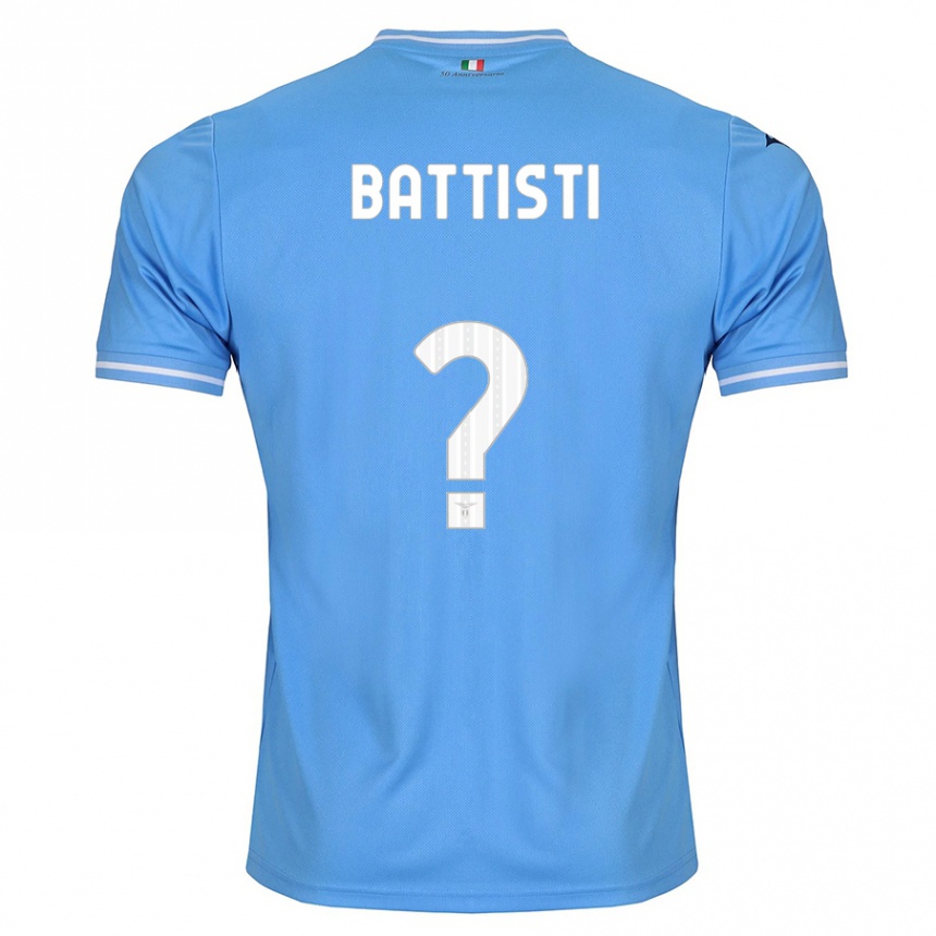 Herren Fußball Valerio Battisti #0 Blau Heimtrikot Trikot 2023/24 T-Shirt Luxemburg
