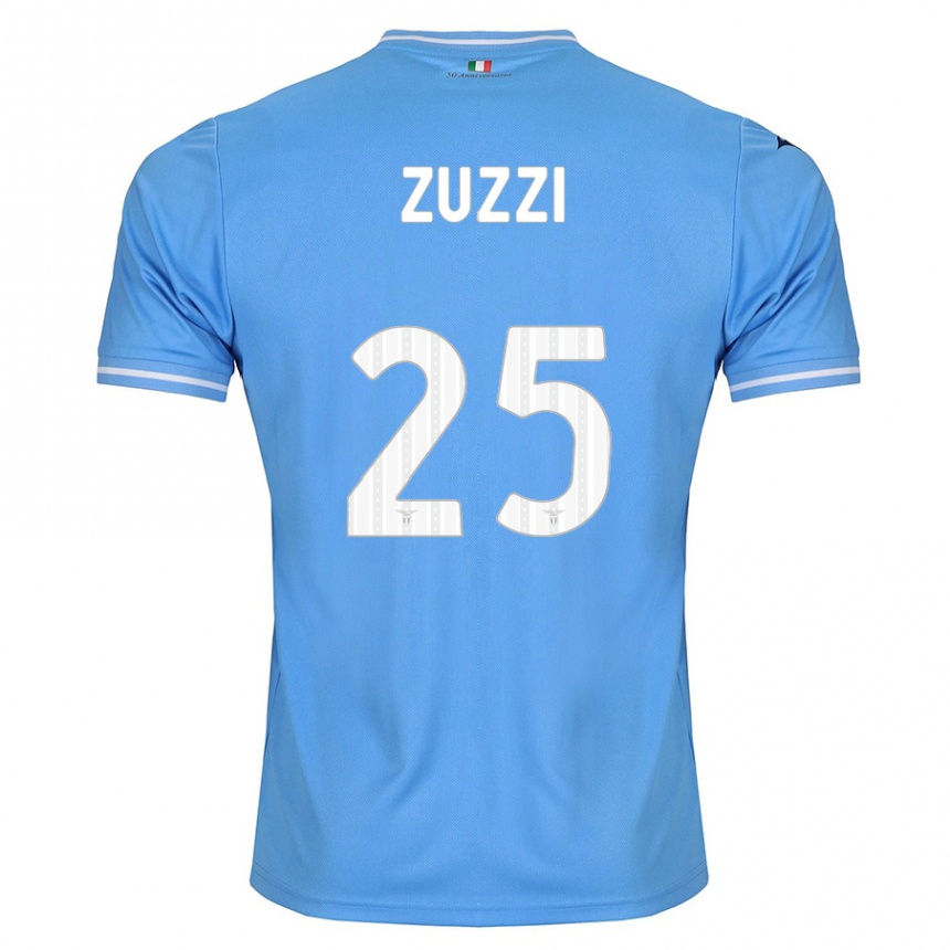 Herren Fußball Giorgia Zuzzi #25 Blau Heimtrikot Trikot 2023/24 T-Shirt Luxemburg