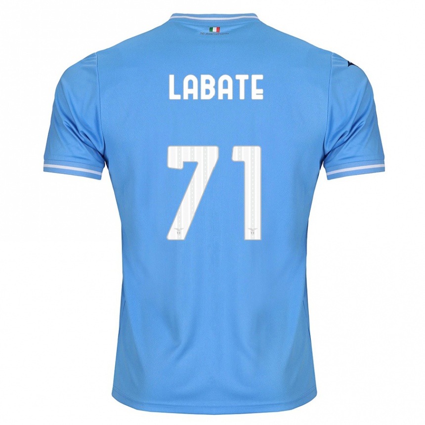 Herren Fußball Camilla Labate #71 Blau Heimtrikot Trikot 2023/24 T-Shirt Luxemburg