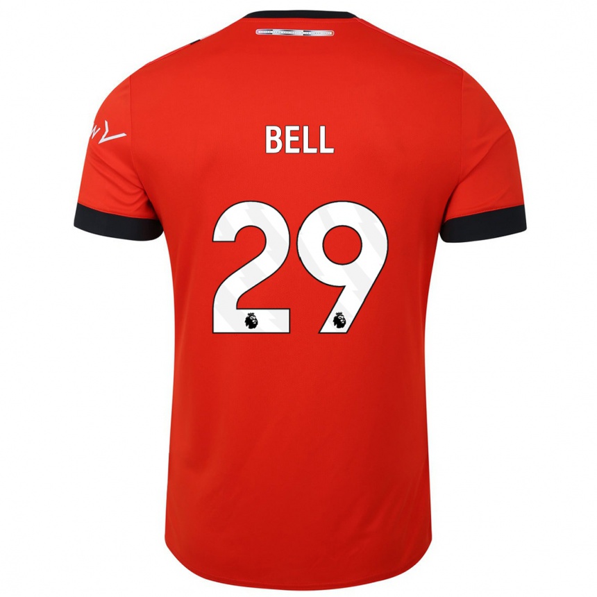 Herren Fußball Amari'i Bell #29 Rot Heimtrikot Trikot 2023/24 T-Shirt Luxemburg