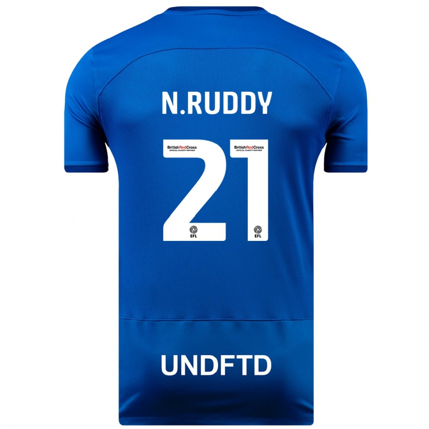 Herren Fußball John Ruddy #21 Blau Heimtrikot Trikot 2023/24 T-Shirt Luxemburg