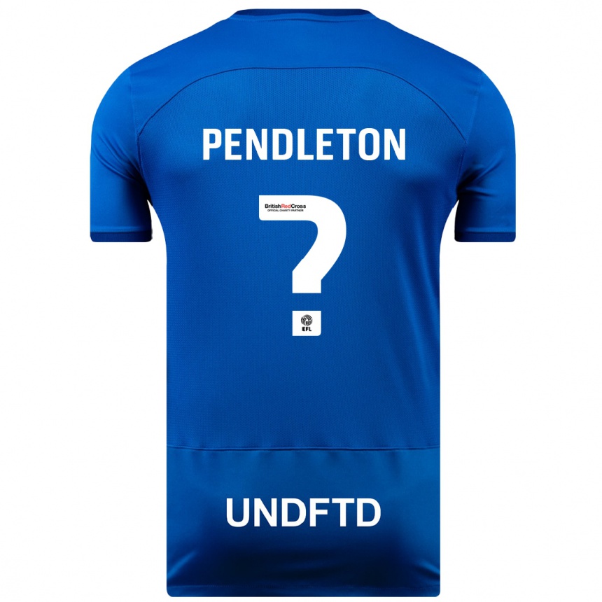 Herren Fußball Byron Pendleton #0 Blau Heimtrikot Trikot 2023/24 T-Shirt Luxemburg