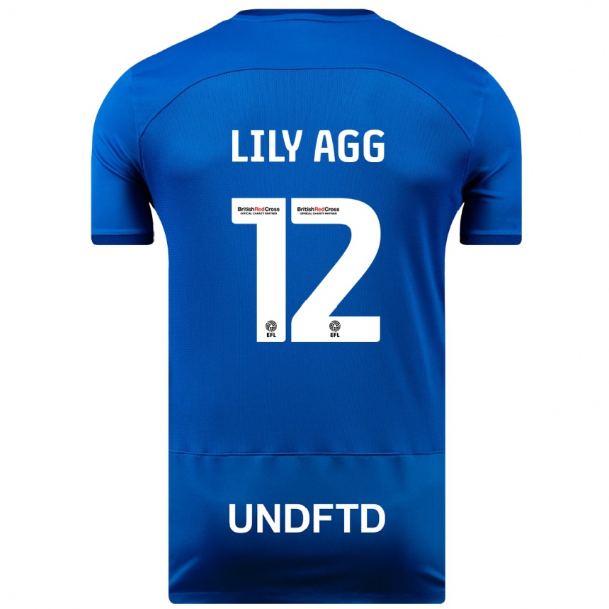 Herren Fußball Lily Agg #12 Blau Heimtrikot Trikot 2023/24 T-Shirt Luxemburg