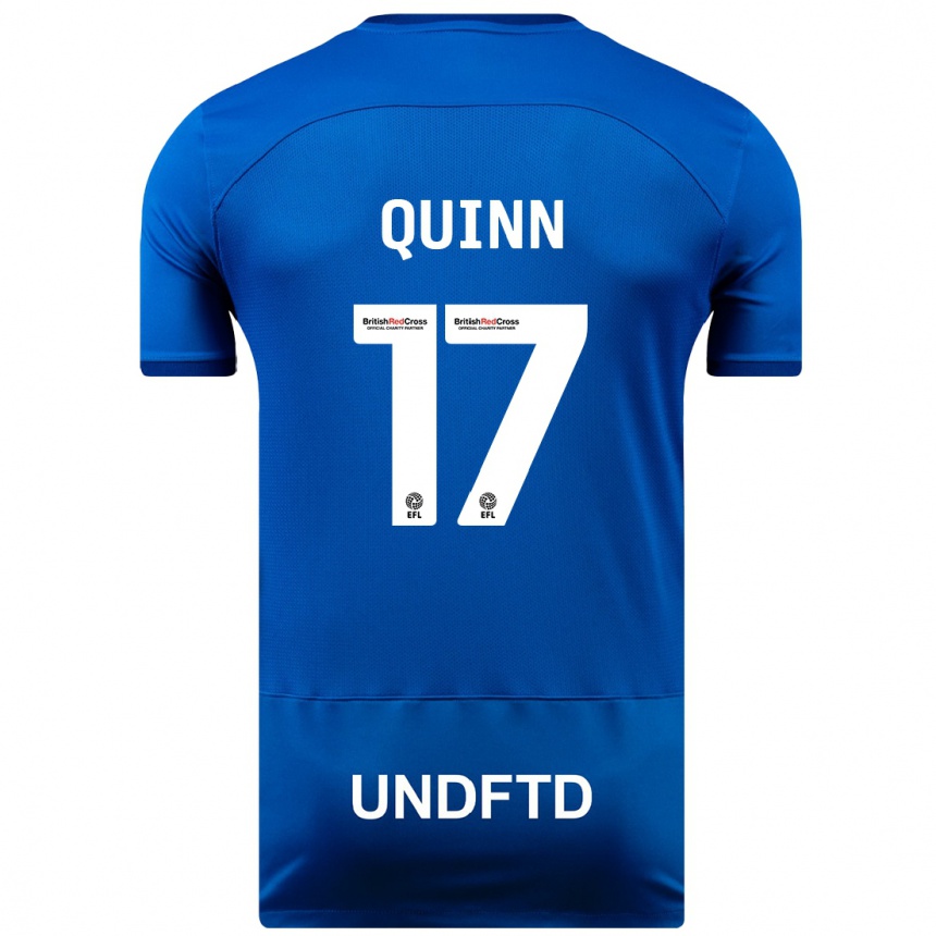 Herren Fußball Lucy Quinn #17 Blau Heimtrikot Trikot 2023/24 T-Shirt Luxemburg