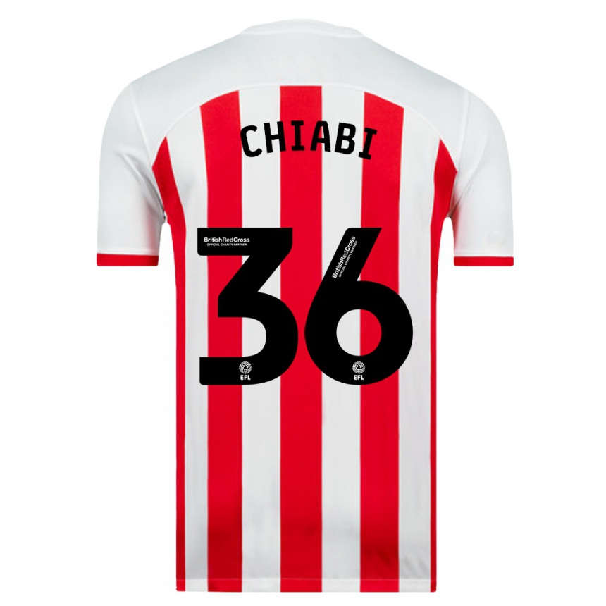 Herren Fußball Tom Chiabi #36 Weiß Heimtrikot Trikot 2023/24 T-Shirt Luxemburg