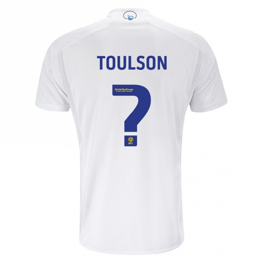 Herren Fußball Daniel Toulson #0 Weiß Heimtrikot Trikot 2023/24 T-Shirt Luxemburg