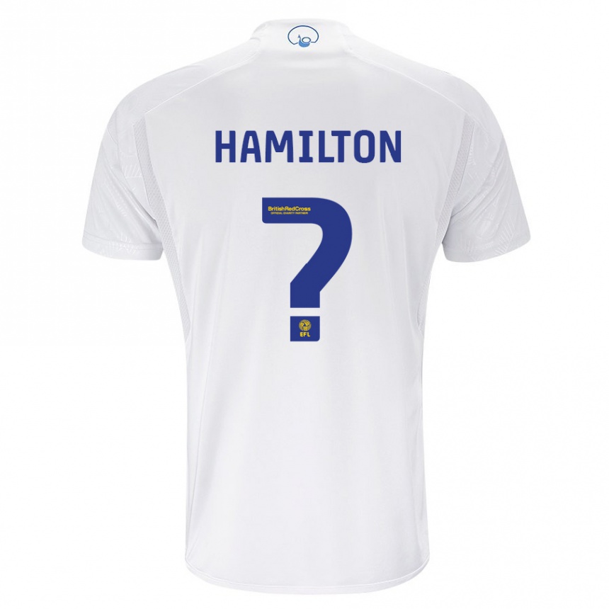 Herren Fußball Joshua Hamilton #0 Weiß Heimtrikot Trikot 2023/24 T-Shirt Luxemburg