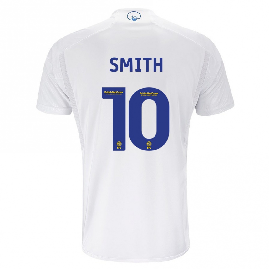 Herren Fußball Kathryn Smith #10 Weiß Heimtrikot Trikot 2023/24 T-Shirt Luxemburg