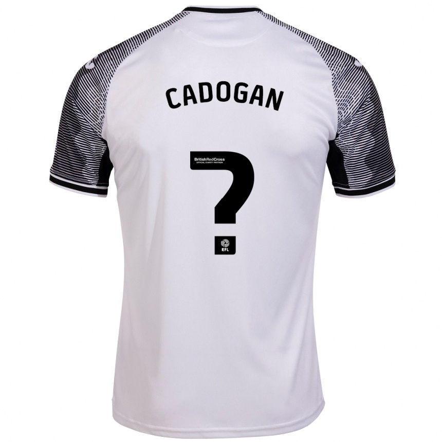 Herren Fußball Maliq Cadogan #0 Weiß Heimtrikot Trikot 2023/24 T-Shirt Luxemburg