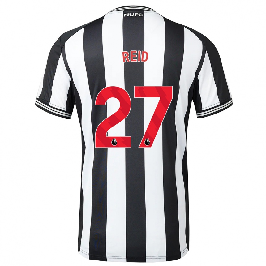 Herren Fußball Hannah Reid #27 Schwarz-Weiss Heimtrikot Trikot 2023/24 T-Shirt Luxemburg