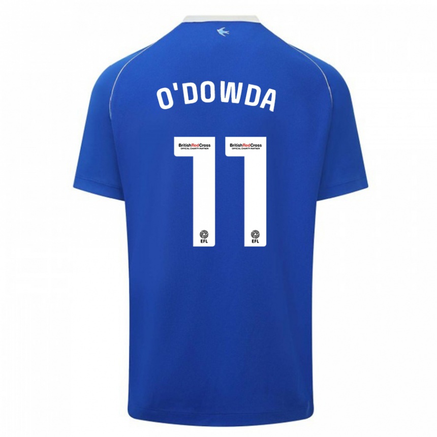 Herren Fußball Callum O'dowda #11 Blau Heimtrikot Trikot 2023/24 T-Shirt Luxemburg