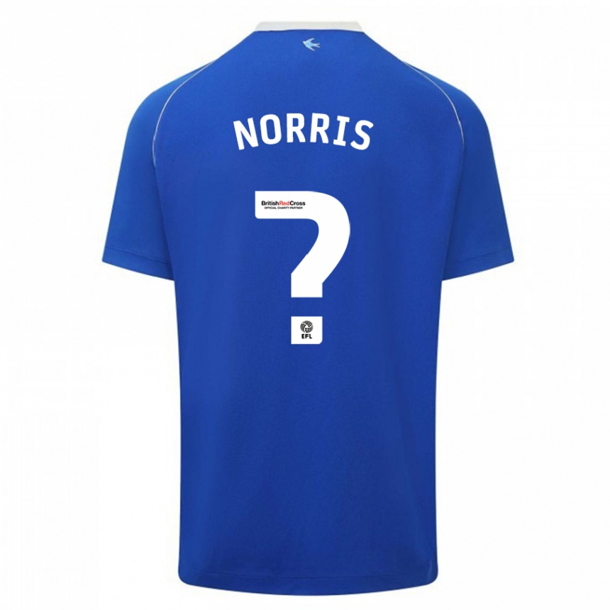 Herren Fußball Jacob Norris #0 Blau Heimtrikot Trikot 2023/24 T-Shirt Luxemburg