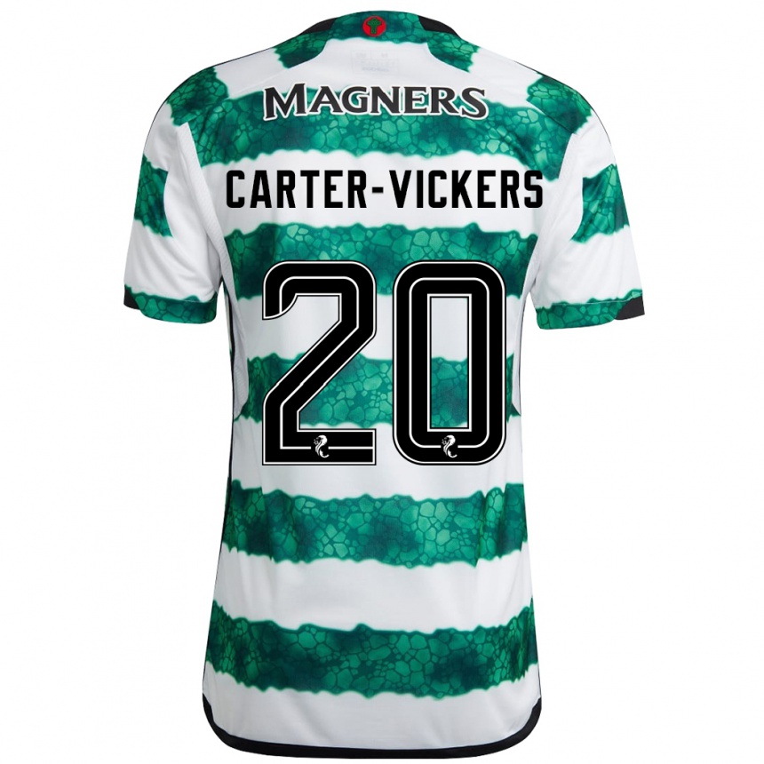 Herren Fußball Cameron Carter-Vickers #20 Grün Heimtrikot Trikot 2023/24 T-Shirt Luxemburg